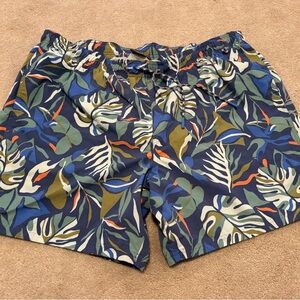 Eddie Bauer Men's XXL Tropical Print Swim Shorts Swimsuit
